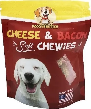 1ea 1.5oz Poochie Butter Bacon & Cheese Soft Chewies - Treats